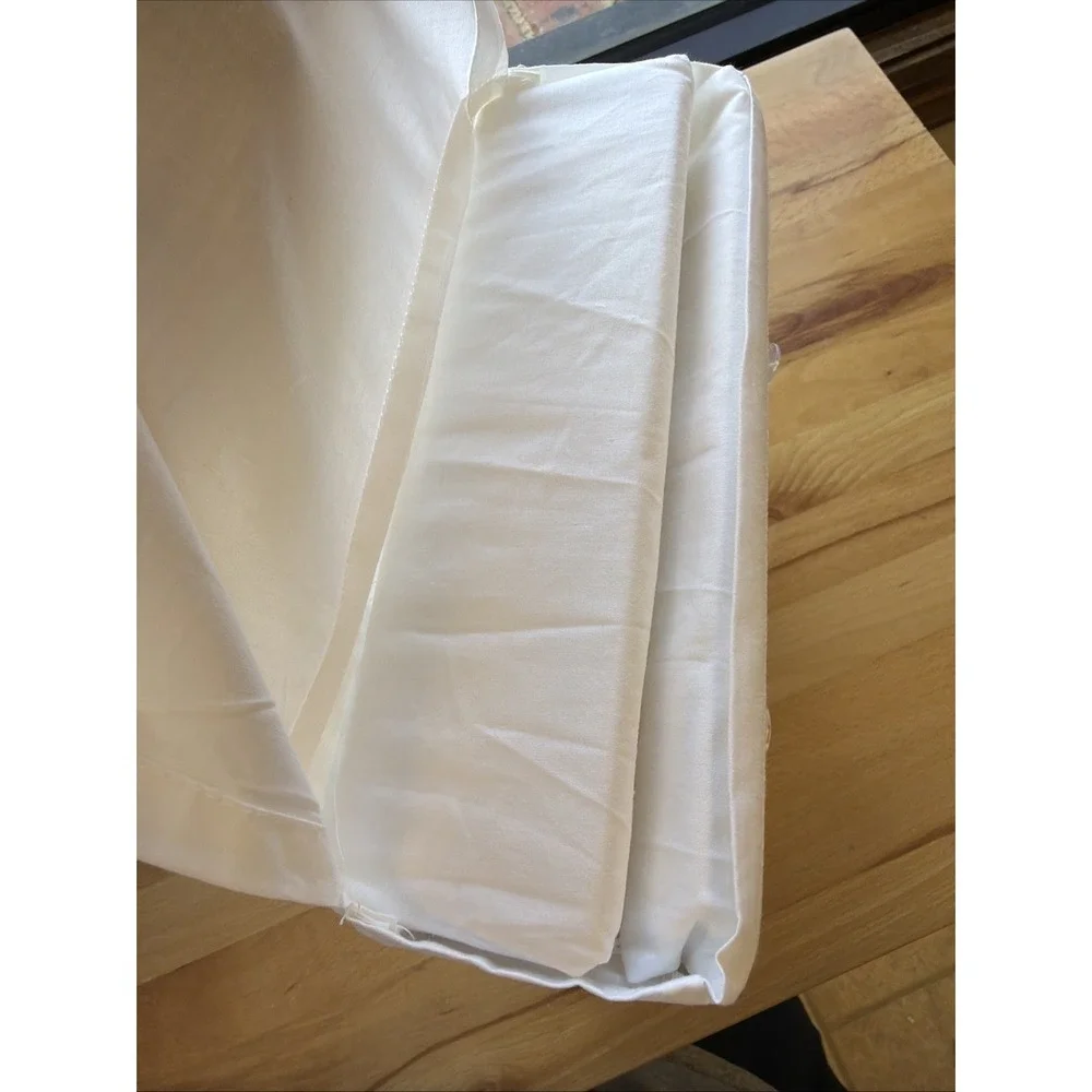 ELLA JAYNE Embroidered Cotton Percale Duvet Set Twin/TwinXL White 200TC